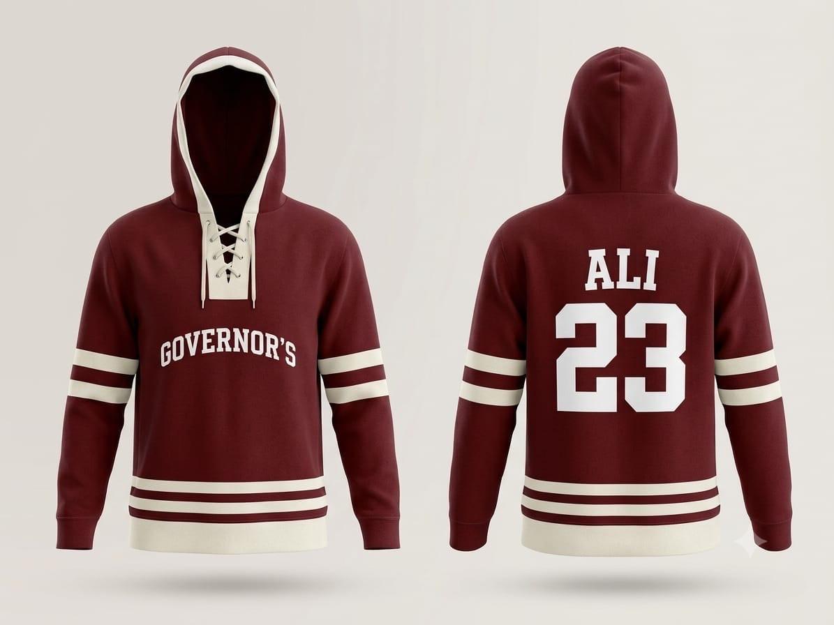 Hockey Lace-Up Hoodie